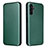 Leather Case Stands Flip Cover Holder L02Z for Samsung Galaxy A04s Green