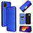 Leather Case Stands Flip Cover Holder L02Z for Samsung Galaxy A12 5G Blue