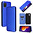 Leather Case Stands Flip Cover Holder L02Z for Samsung Galaxy A12 Nacho Blue