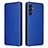 Leather Case Stands Flip Cover Holder L02Z for Samsung Galaxy A14 5G Blue