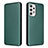 Leather Case Stands Flip Cover Holder L02Z for Samsung Galaxy A23 4G Green