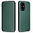 Leather Case Stands Flip Cover Holder L02Z for Samsung Galaxy A52 5G Green