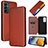 Leather Case Stands Flip Cover Holder L02Z for Samsung Galaxy F23 5G