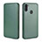 Leather Case Stands Flip Cover Holder L02Z for Samsung Galaxy M11 Green