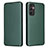 Leather Case Stands Flip Cover Holder L02Z for Samsung Galaxy M13 4G Green
