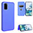 Leather Case Stands Flip Cover Holder L02Z for Samsung Galaxy S20 FE (2022) 5G Blue