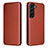 Leather Case Stands Flip Cover Holder L02Z for Samsung Galaxy S21 FE 5G