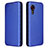 Leather Case Stands Flip Cover Holder L02Z for Samsung Galaxy XCover 5 SM-G525F Blue