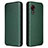 Leather Case Stands Flip Cover Holder L02Z for Samsung Galaxy XCover 5 SM-G525F Green