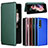 Leather Case Stands Flip Cover Holder L02Z for Samsung Galaxy Z Fold3 5G