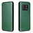 Leather Case Stands Flip Cover Holder L02Z for Sharp Aquos R6 Green