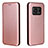 Leather Case Stands Flip Cover Holder L02Z for Sharp Aquos R6 Rose Gold