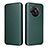 Leather Case Stands Flip Cover Holder L02Z for Sharp Aquos R7 Green