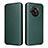 Leather Case Stands Flip Cover Holder L02Z for Sharp Aquos R7s Green