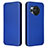 Leather Case Stands Flip Cover Holder L02Z for Sharp Aquos R8 Blue