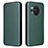 Leather Case Stands Flip Cover Holder L02Z for Sharp Aquos R8 Green