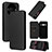 Leather Case Stands Flip Cover Holder L02Z for Sharp Aquos R8 Pro