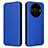 Leather Case Stands Flip Cover Holder L02Z for Sharp Aquos R8s Pro Blue