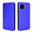 Leather Case Stands Flip Cover Holder L02Z for Sharp Aquos Sense4 Basic Blue
