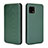 Leather Case Stands Flip Cover Holder L02Z for Sharp Aquos Sense4 Basic Green