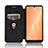 Leather Case Stands Flip Cover Holder L02Z for Sharp Aquos Sense4 Lite