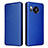 Leather Case Stands Flip Cover Holder L02Z for Sharp Aquos Sense7 Blue