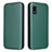 Leather Case Stands Flip Cover Holder L02Z for Sharp Aquos wish Green