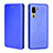 Leather Case Stands Flip Cover Holder L02Z for Sharp Simple Sumaho 5 Blue