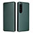 Leather Case Stands Flip Cover Holder L02Z for Sony Xperia 1 IV Green