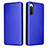 Leather Case Stands Flip Cover Holder L02Z for Sony Xperia 10 IV Blue