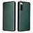 Leather Case Stands Flip Cover Holder L02Z for Sony Xperia 10 IV Green