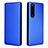 Leather Case Stands Flip Cover Holder L02Z for Sony Xperia 5 III Blue