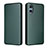 Leather Case Stands Flip Cover Holder L02Z for Sony Xperia 5 V Green