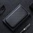 Leather Case Stands Flip Cover Holder L02Z for Sony Xperia Ace II SO-41B Black