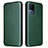 Leather Case Stands Flip Cover Holder L02Z for Vivo iQOO 7 5G Green