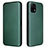 Leather Case Stands Flip Cover Holder L02Z for Vivo iQOO U3 5G Green