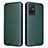 Leather Case Stands Flip Cover Holder L02Z for Vivo T1 5G India Green