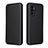 Leather Case Stands Flip Cover Holder L02Z for Vivo V23e 5G Black