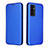 Leather Case Stands Flip Cover Holder L02Z for Vivo V23e 5G Blue