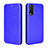 Leather Case Stands Flip Cover Holder L02Z for Vivo Y20a Blue