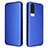 Leather Case Stands Flip Cover Holder L02Z for Vivo Y31 (2021) Blue
