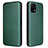 Leather Case Stands Flip Cover Holder L02Z for Vivo Y31s 5G Green