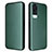 Leather Case Stands Flip Cover Holder L02Z for Vivo Y51 (2021) Green