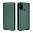 Leather Case Stands Flip Cover Holder L02Z for Wiko View5 Plus Green