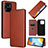 Leather Case Stands Flip Cover Holder L02Z for Xiaomi Redmi 10 India