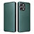 Leather Case Stands Flip Cover Holder L02Z for Xiaomi Redmi 12 4G Green