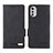 Leather Case Stands Flip Cover Holder L03Z for Motorola Moto E32 Black