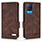 Leather Case Stands Flip Cover Holder L03Z for Oppo A54 4G Brown