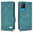 Leather Case Stands Flip Cover Holder L03Z for Oppo A54 4G Green