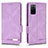 Leather Case Stands Flip Cover Holder L03Z for Oppo A55S 5G Purple